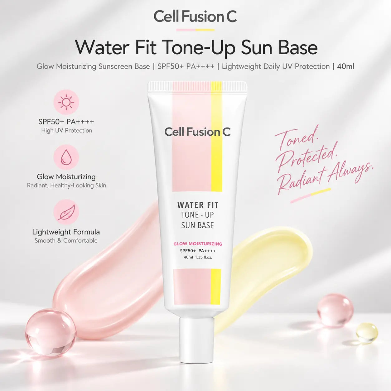 Cell Fusion C Water Fit Tone Up Sun Base SPF50+ PA++++ 40ml