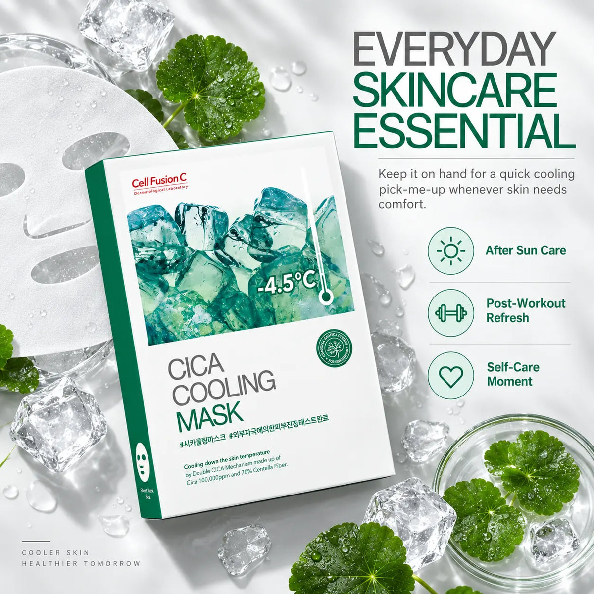 Cell Fusion C Cica Cooling Mask 5 Sheets