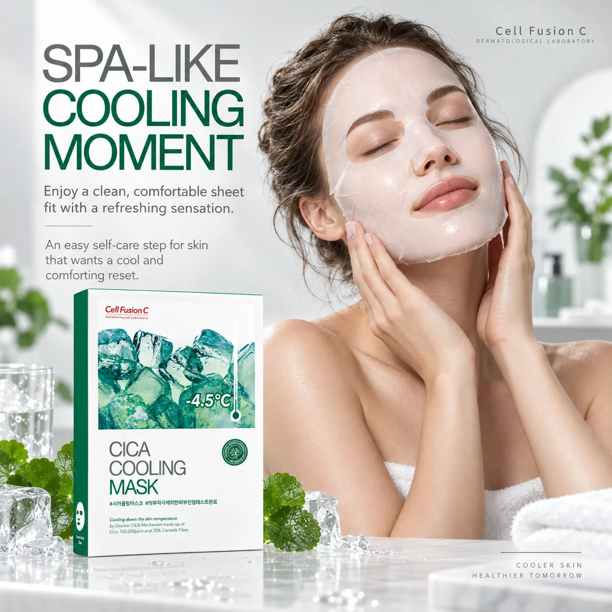 Cell Fusion C Cica Cooling Mask 5 Sheets