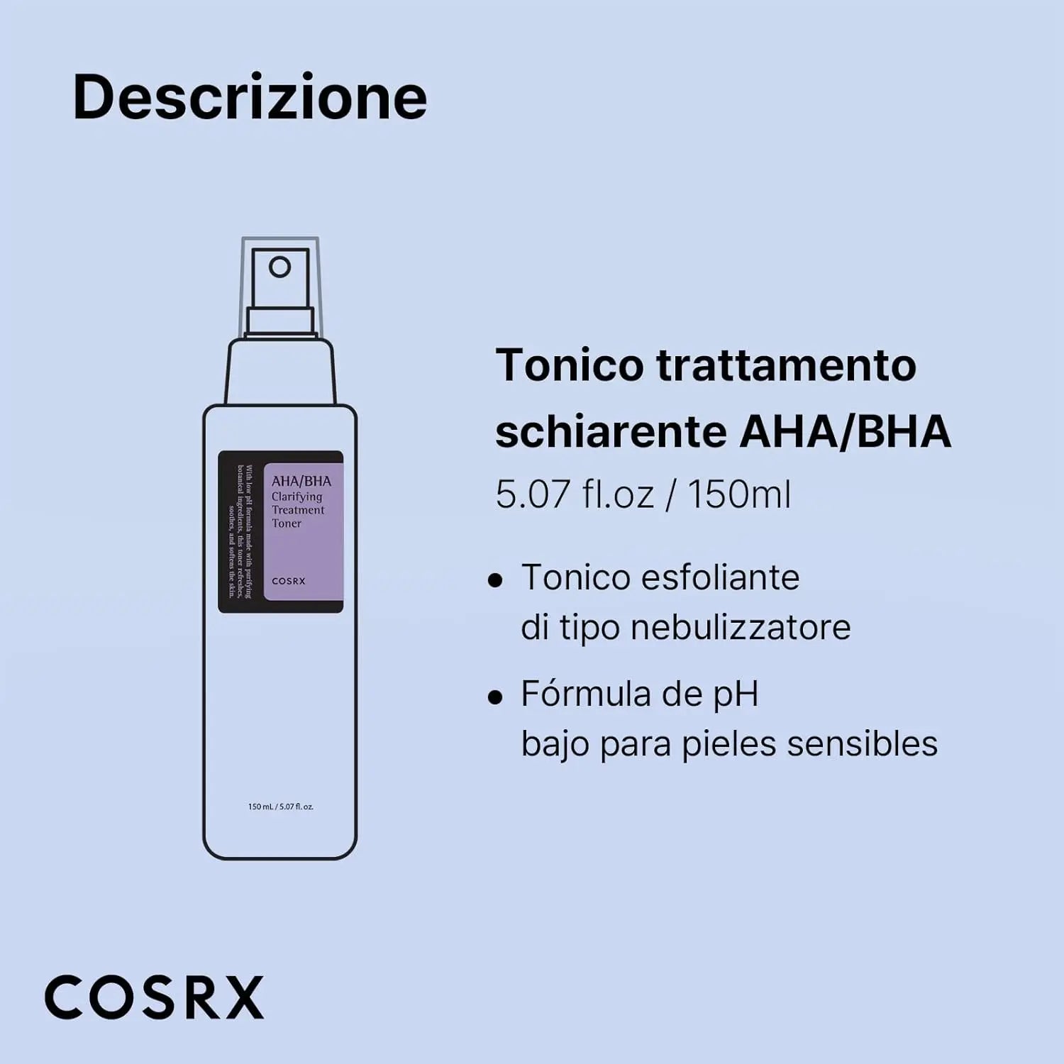 cosrx aha bha clarifying treatment toner