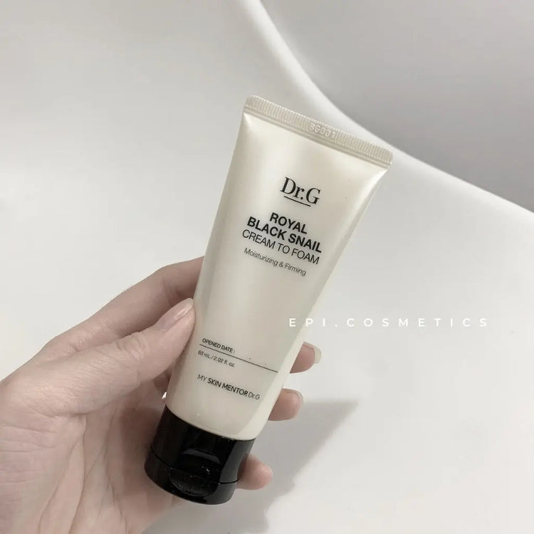 Dr. G Royal Black Snail Cream To Foam | Enrapture Cosmetics 