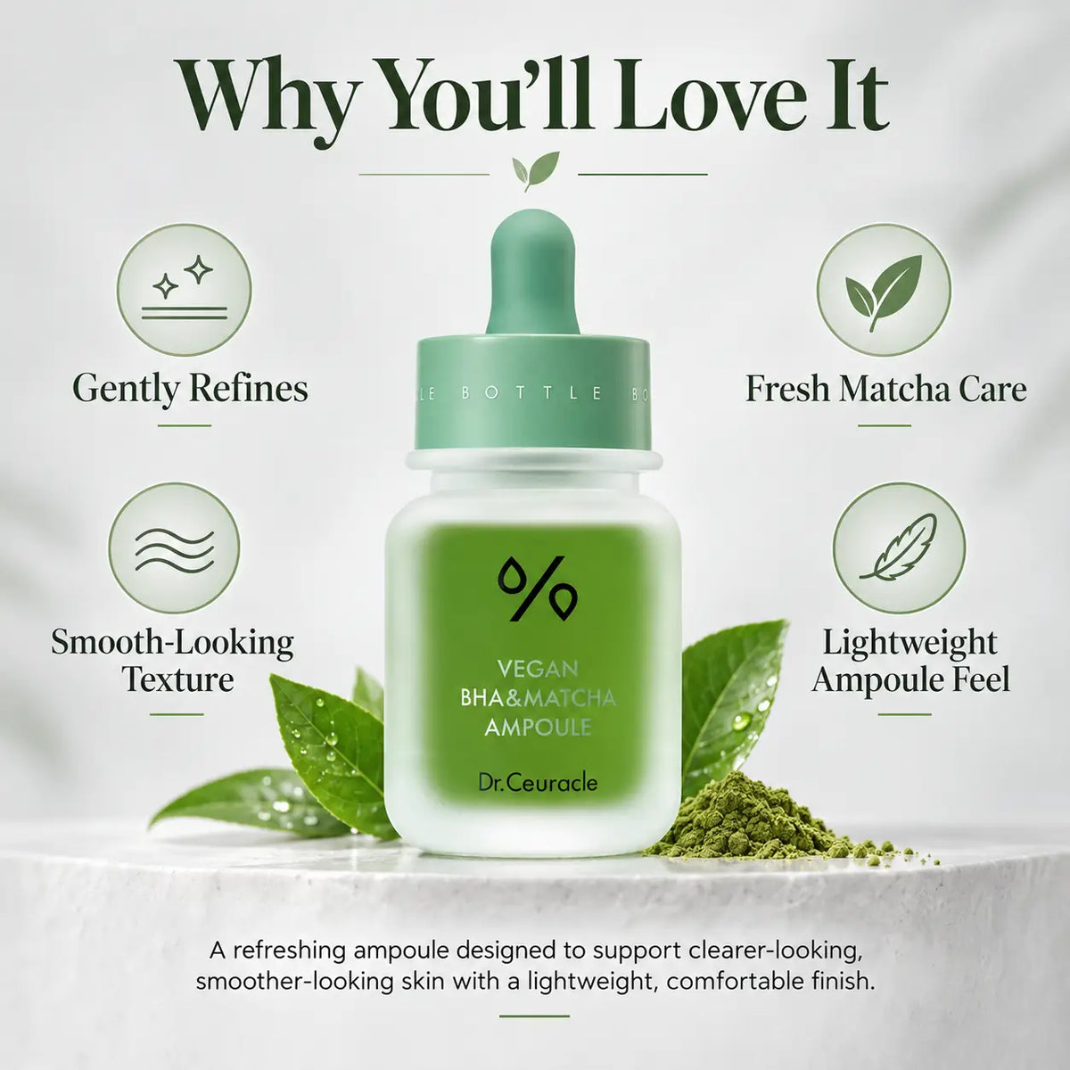 Dr. Ceuracle Vegan BHA Matcha Ampoule 30ml