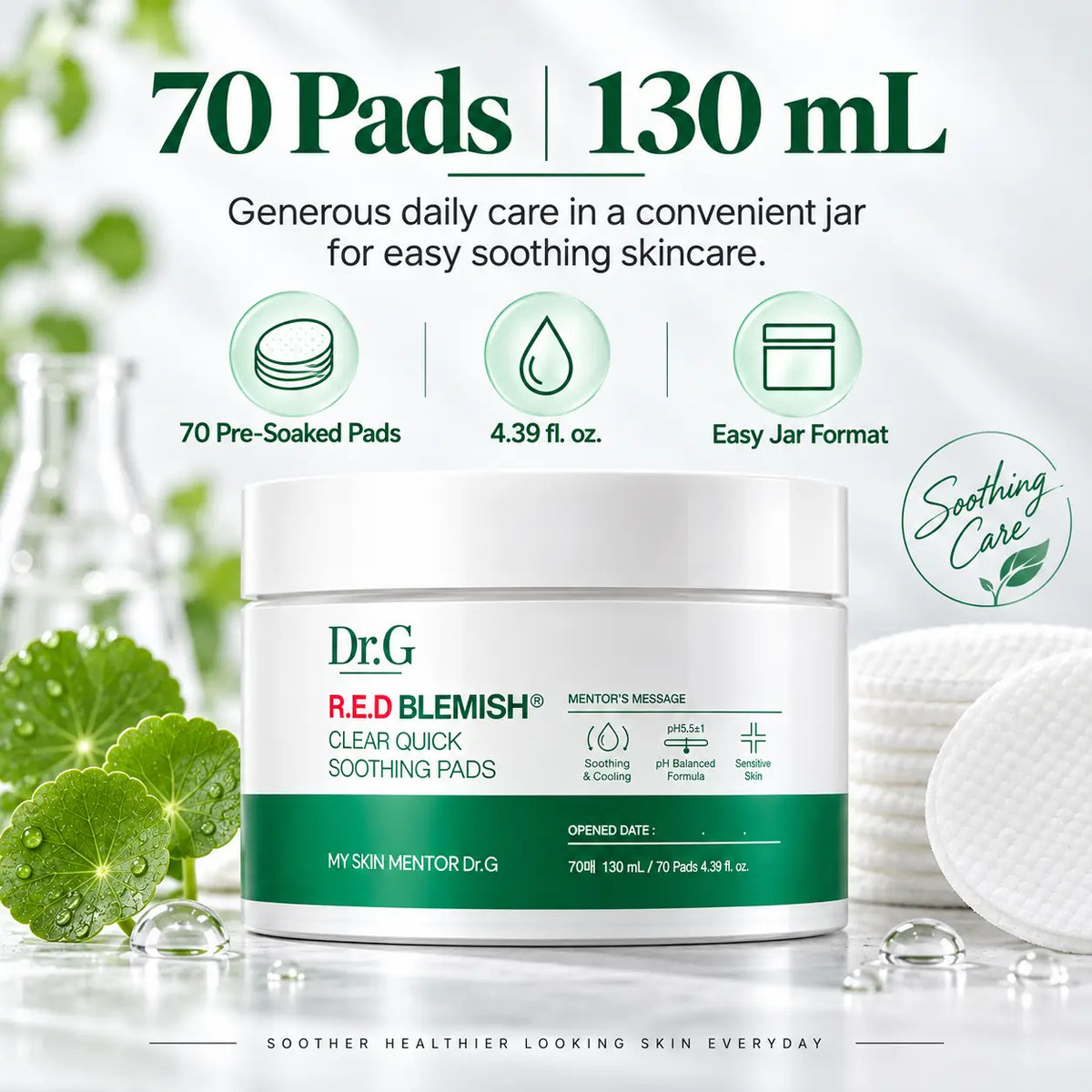 Dr.G Red Blemish Clear Quick Soothing Pads 70ea