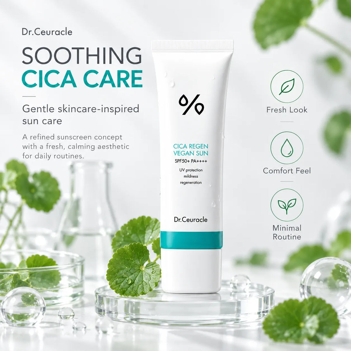 Dr. Ceuracle Cica Regen Vegan Sun SPF50+ PA++++ 50ml