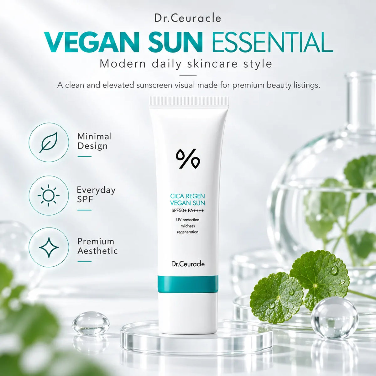 Dr. Ceuracle Cica Regen Vegan Sun SPF50+ PA++++ 50ml