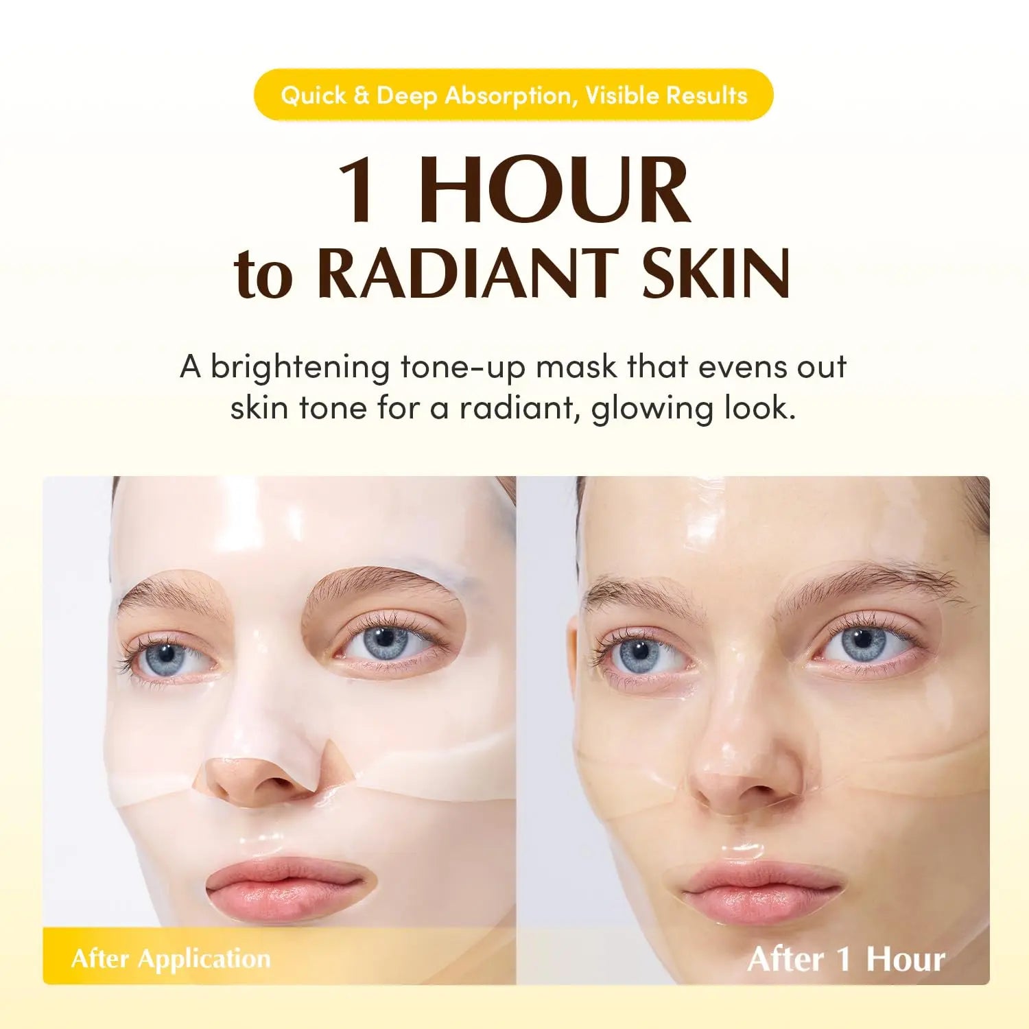 Eqqualberry Collagen Glow Up Mask 4 Sheets, 1.01 OZ Eqqualberry