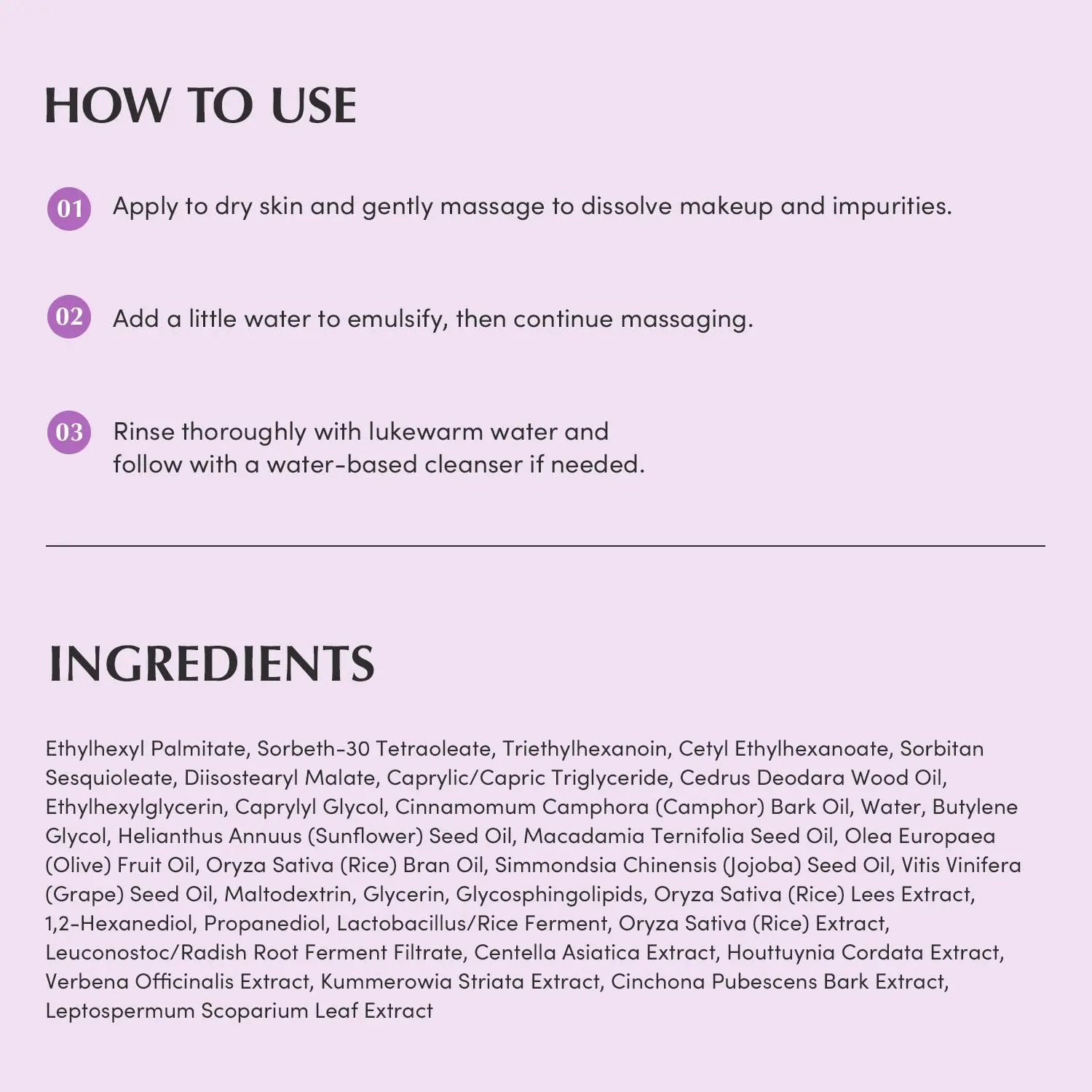 Eqqualberry Purple Rice Pore Smoothing Cleansing Oil 6.76 fl.oz Eqqualberry