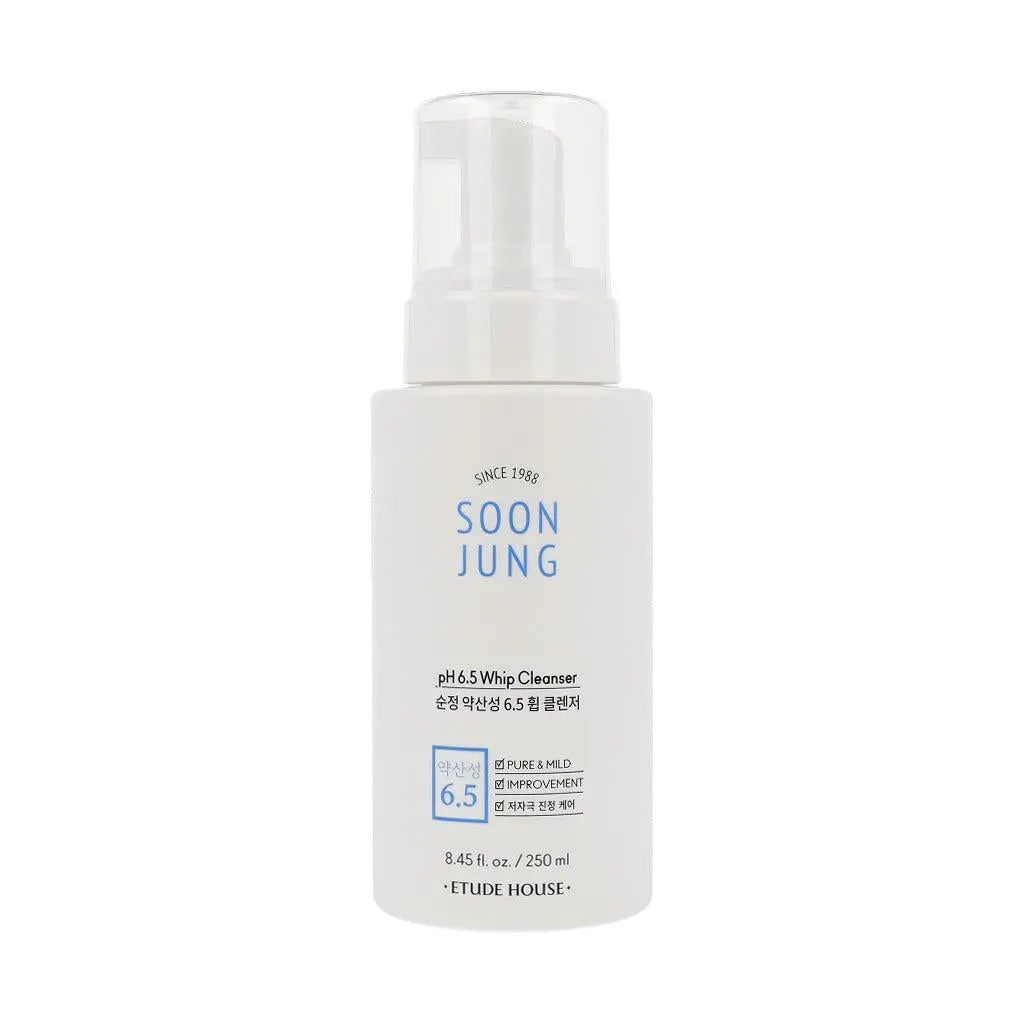 [EtudeHouse] SoonJung pH 6.5 Whip Cleanser 250ml - Enrapturecosmetics