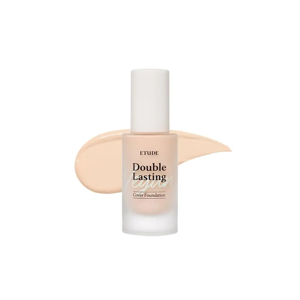 [Etudehouse] Double Lasting Vegan Cover Foundation 30g -No.17C1 Light Vanilla - Enrapturecosmetics