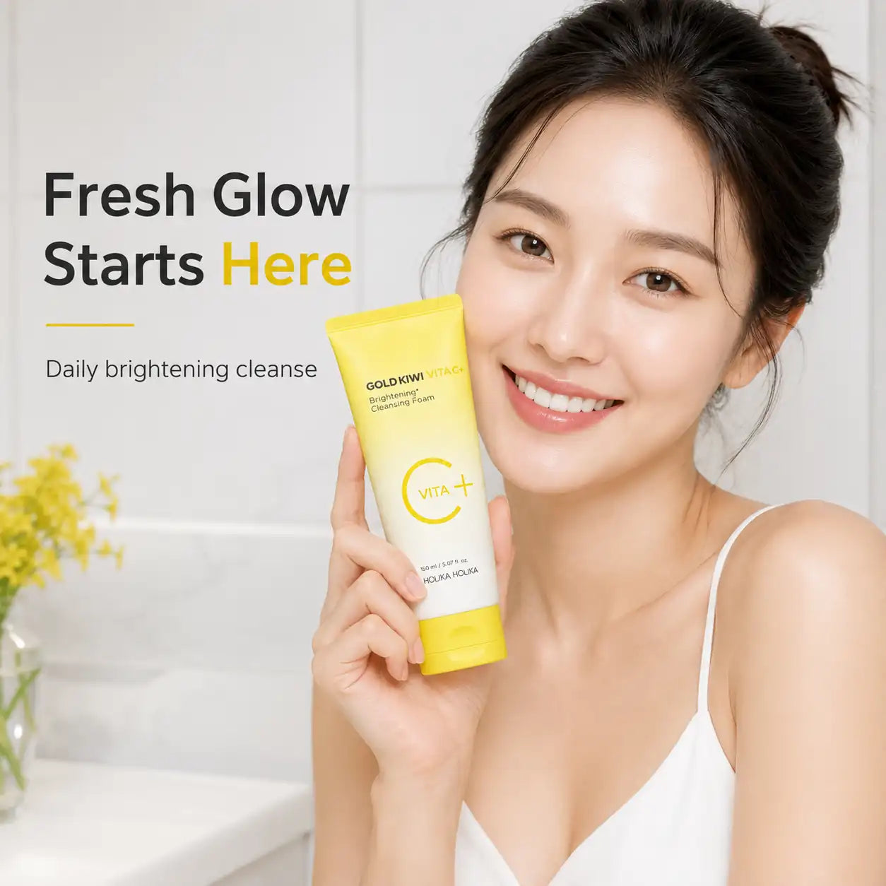 Holika Holika Gold Kiwi Vita C Cleansing Foam 150ml
