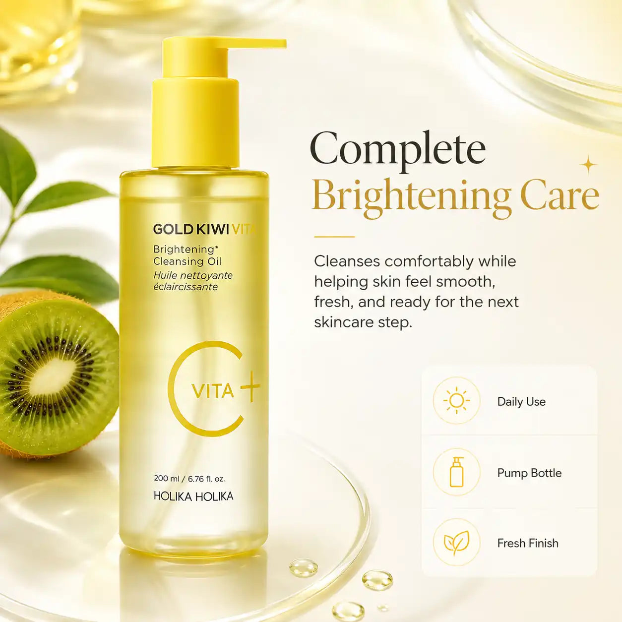 Holika Holika Gold Kiwi Vita C Cleansing Oil 200ml