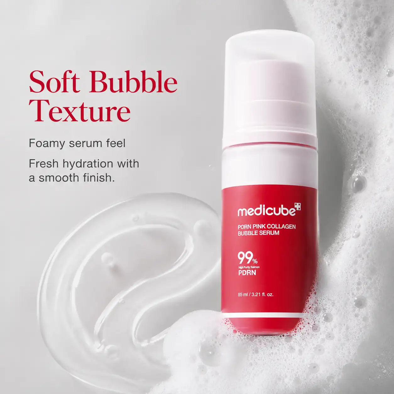 Medicube PDRN Pink Collagen Bubble Serum 95ml