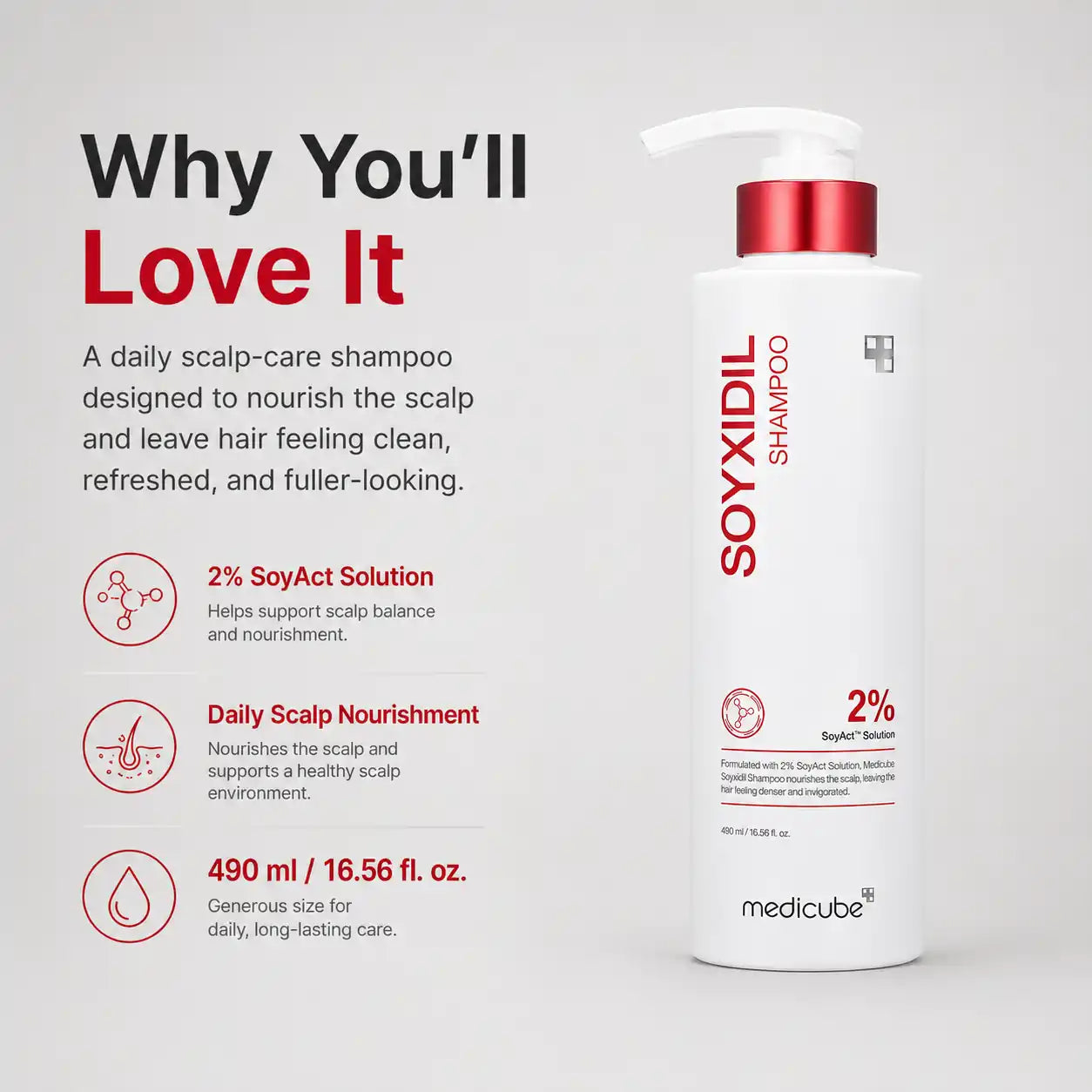 Medicube Soyxidil Shampoo 490ml