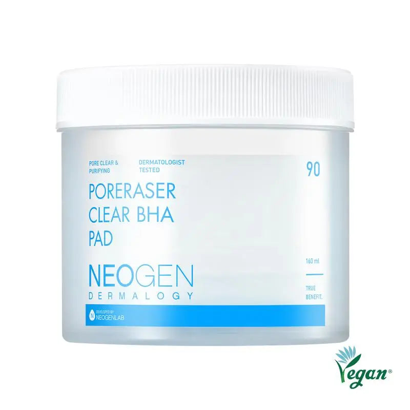 [NeoGen] DERMALOGY PORERASER CLEAR BHA PAD 160ML (90 PADS) - Enrapturecosmetics