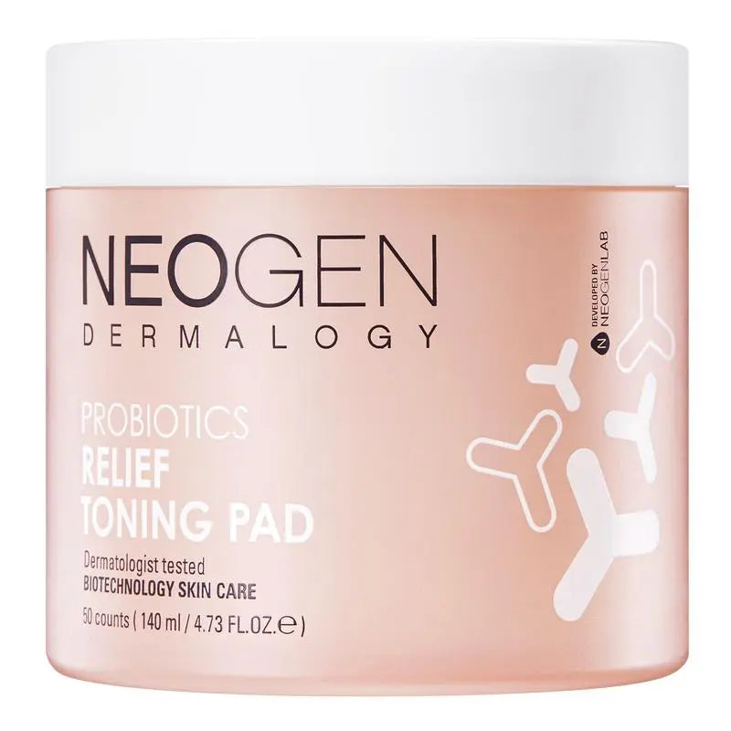 [NeoGen] DERMALOGY PROBIOTICS RELIEF TONING PAD (50 PADS) - Enrapturecosmetics