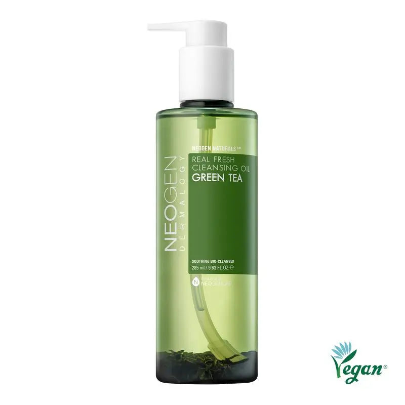 [NeoGen] DERMALOGY REAL FRESH CLEANSING OIL GREEN TEA 285ML - Enrapturecosmetics