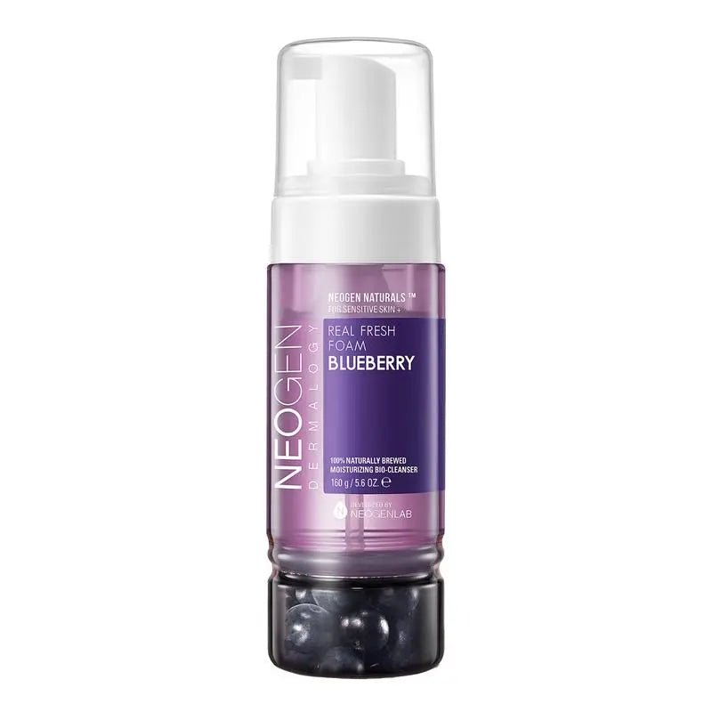 [NeoGen] DERMALOGY REAL FRESH FOAM CLEANSER BLUEBERRY 160G - Enrapturecosmetics