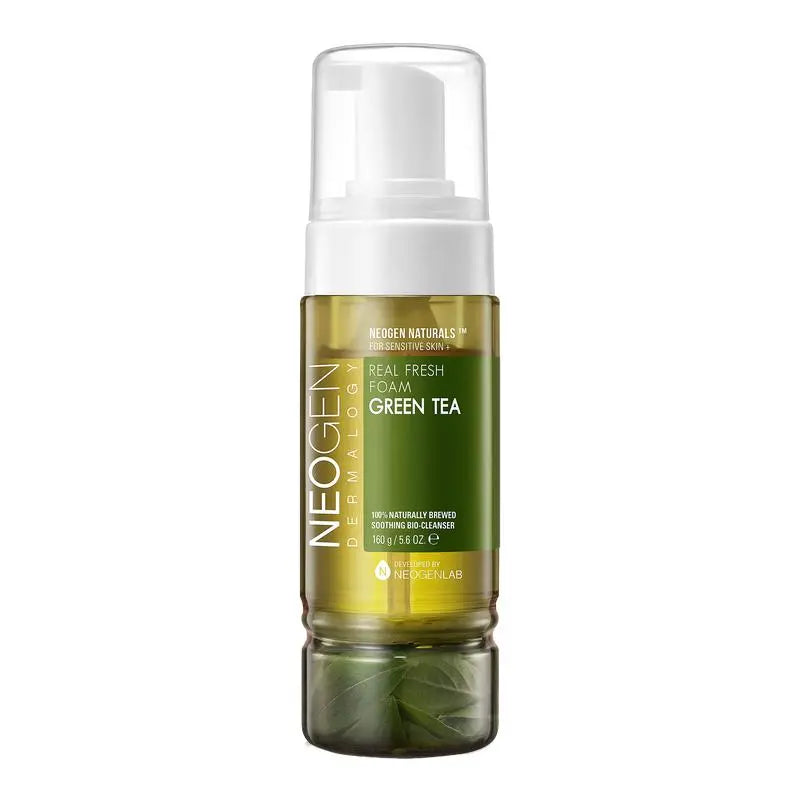 [NeoGen] DERMALOGY REAL FRESH FOAM CLEANSER GREEN TEA 160G - Enrapturecosmetics