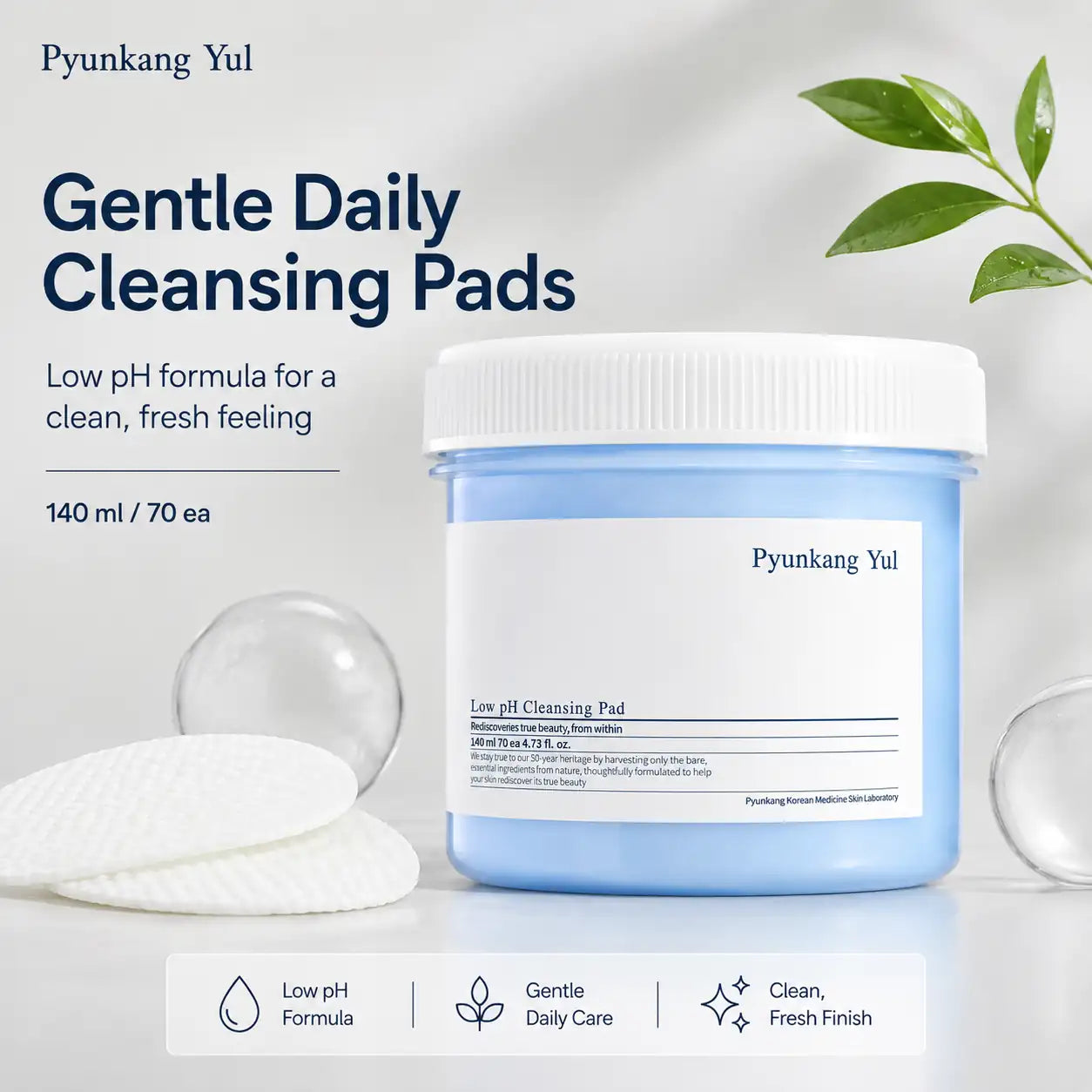 Pyunkang Yul Low pH Cleansing Pad 140ml 70ea
