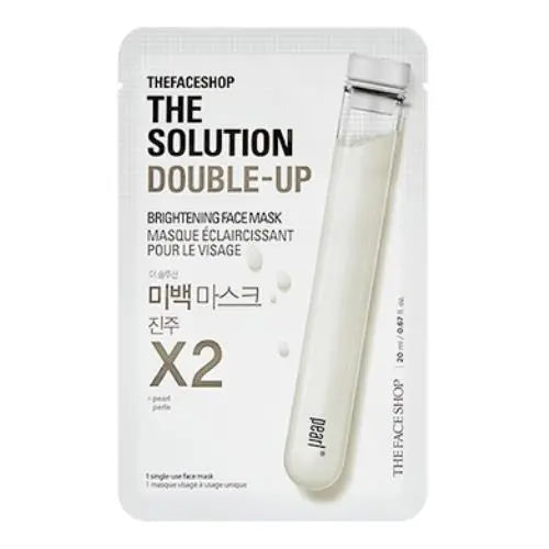 [THEFACESHOP] The Solution Double-up Brightening face Mask (2023) - Enrapturecosmetics