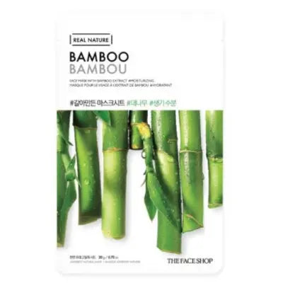 [THEFACESHOP] [1ea] Real Nature Bamboo Mask (2021) - Enrapturecosmetics