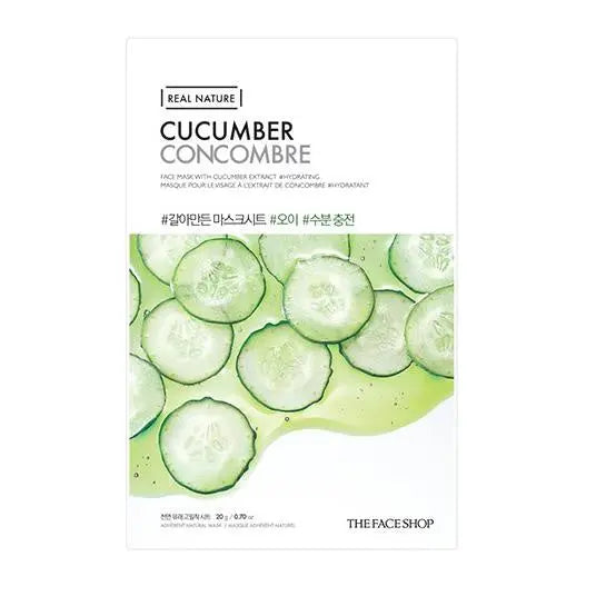 [THEFACESHOP] [renew] Natural Mask-Cucumber 20ml - Enrapturecosmetics