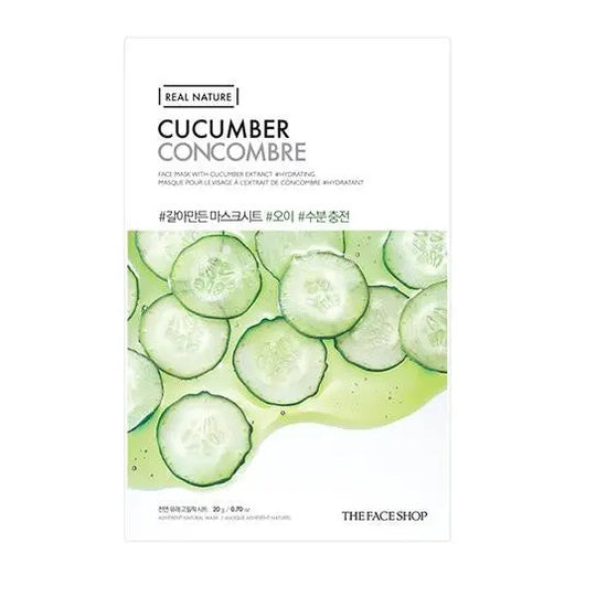 [THEFACESHOP] [renew] Natural Mask-Cucumber 20ml - Enrapturecosmetics