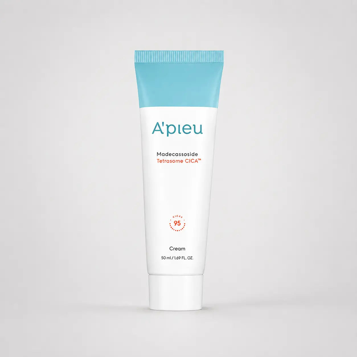A'pieu Madecassoside Tetrasome Cica Cream tub shown upright against a plain background