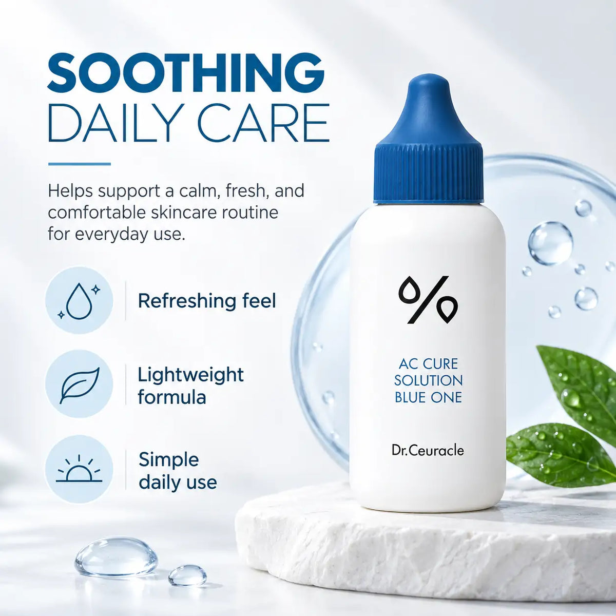 Dr. Ceuracle AC helps care for Solution Blue One 50ml