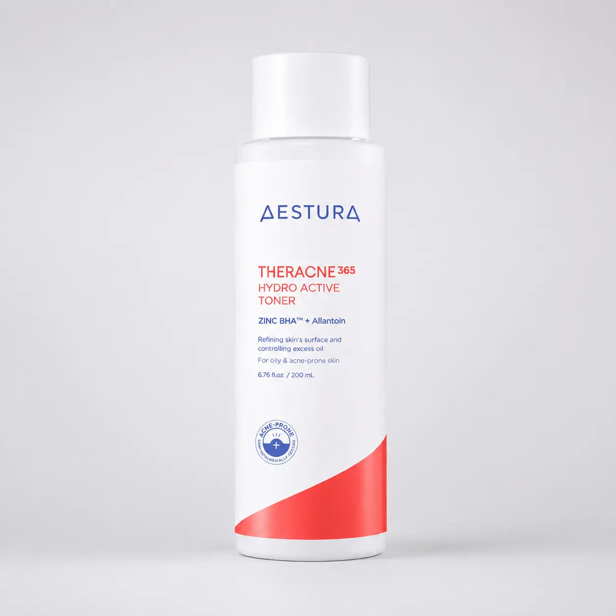 AESTURA Theracne Hydro Active Toner bottle shown upright against a plain background
