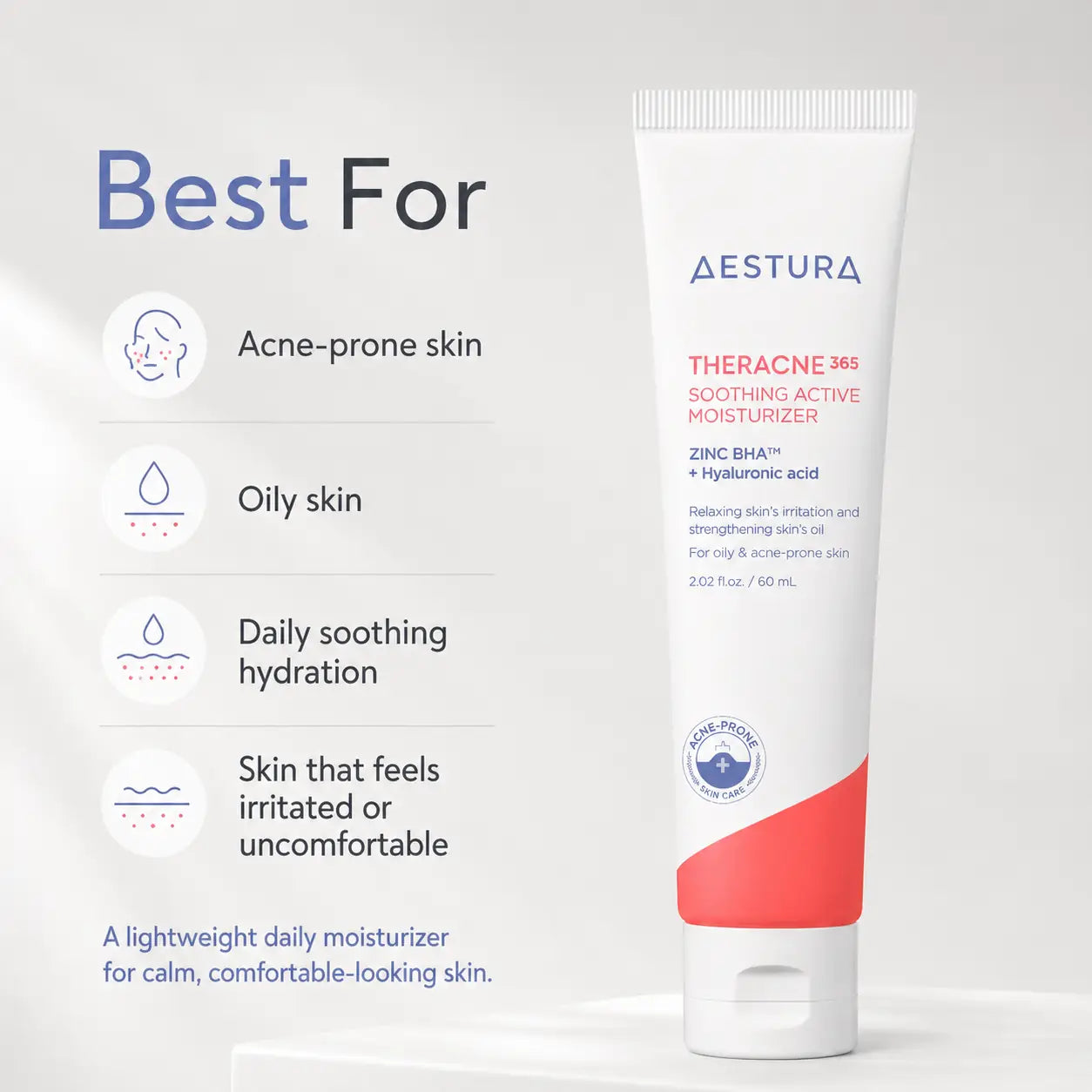 AESTURA THERACNE365 Soothing Active Moisturizer 60ml