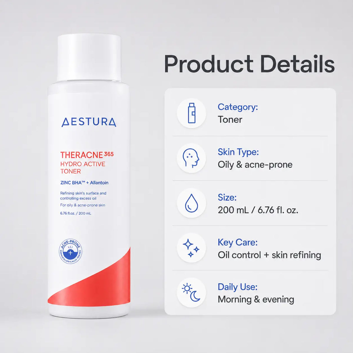 AESTURA Theracne Hydro Active Toner 200ml