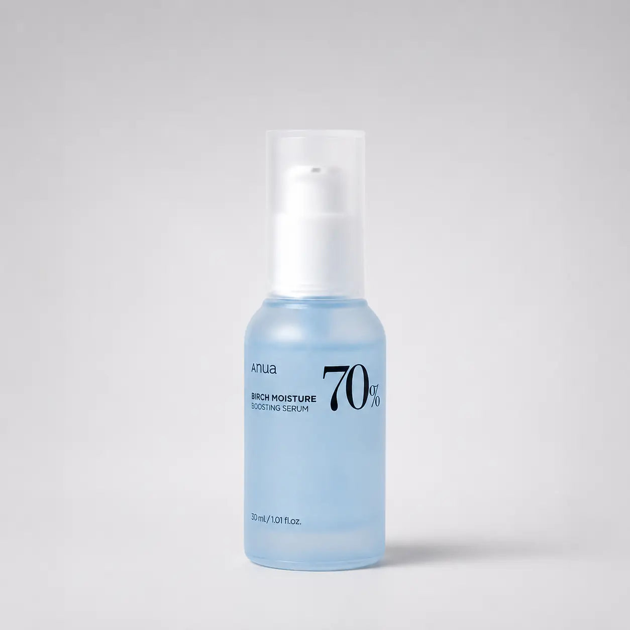 ANUA Birch 70% Moisture Boosting Serum bottle shown upright against a plain background