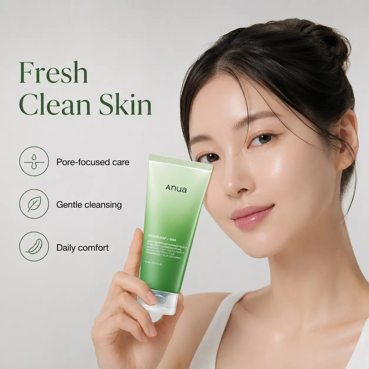 ANUA Heartleaf Quercetinol Pore Deep Cleansing Foam 150ml