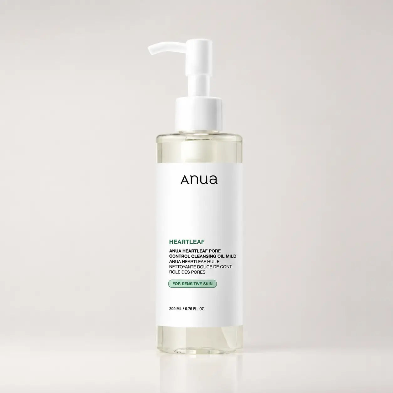 ANUA Heartleaf Pore Control Cleansing Oil Mild bottle shown upright against a plain background