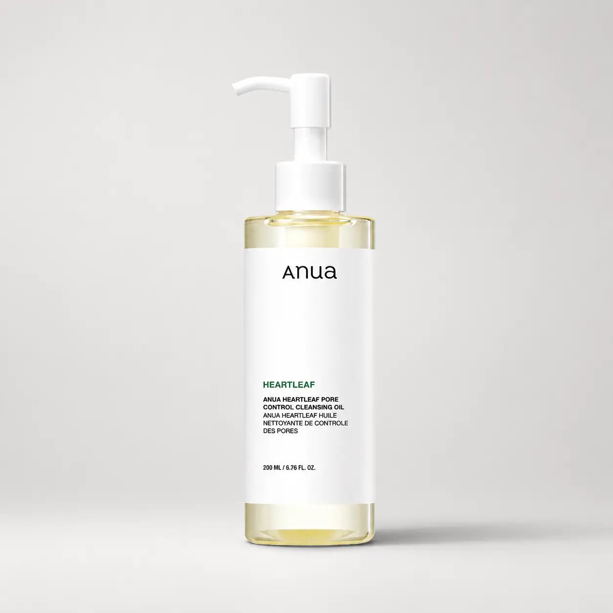 ANUA Heartleaf Pore Control Cleansing Oil bottle shown upright against a plain background