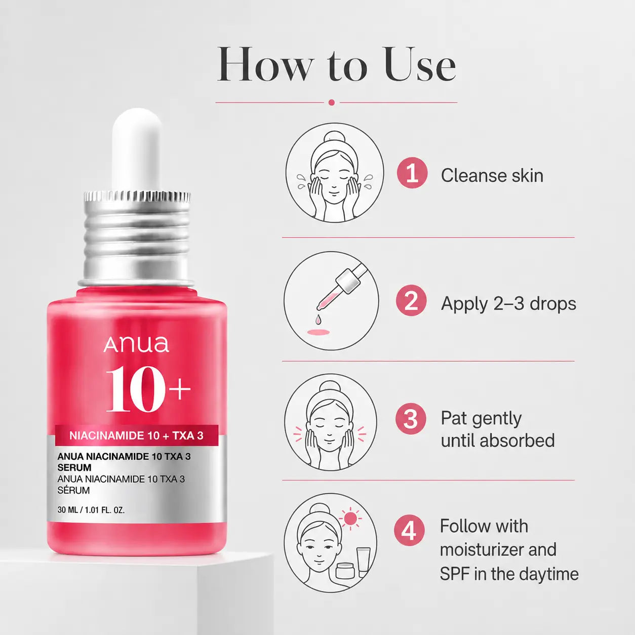 ANUA Niacinamide 10% + TXA 4% Dark Spot Correcting Serum 30ml