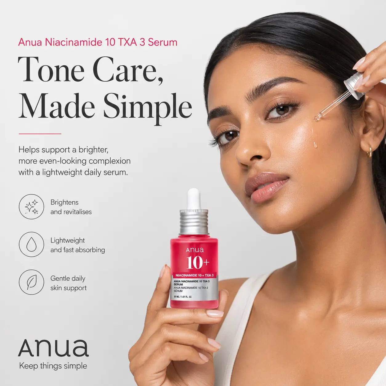 ANUA Niacinamide 10% + TXA 4% Dark Spot Correcting Serum 30ml