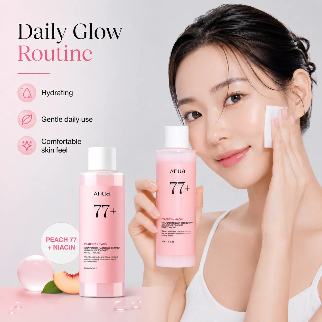 ANUA Peach 77% Niacin Essence Toner 250ml