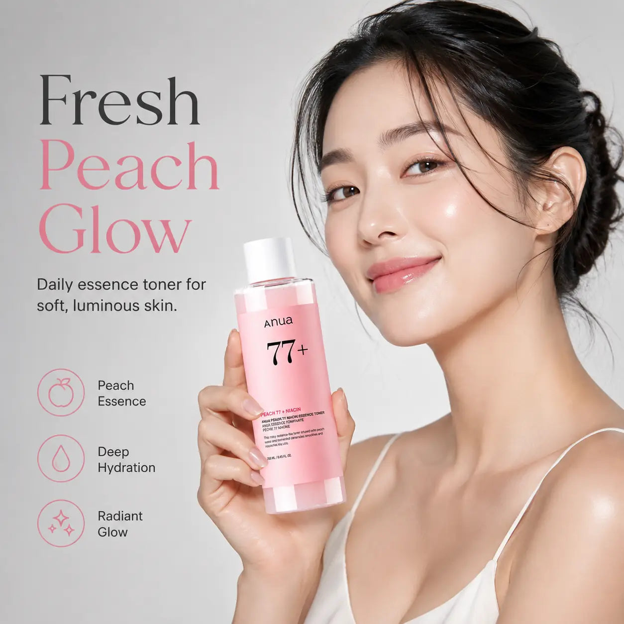 ANUA Peach 77% Niacin Essence Toner 250ml