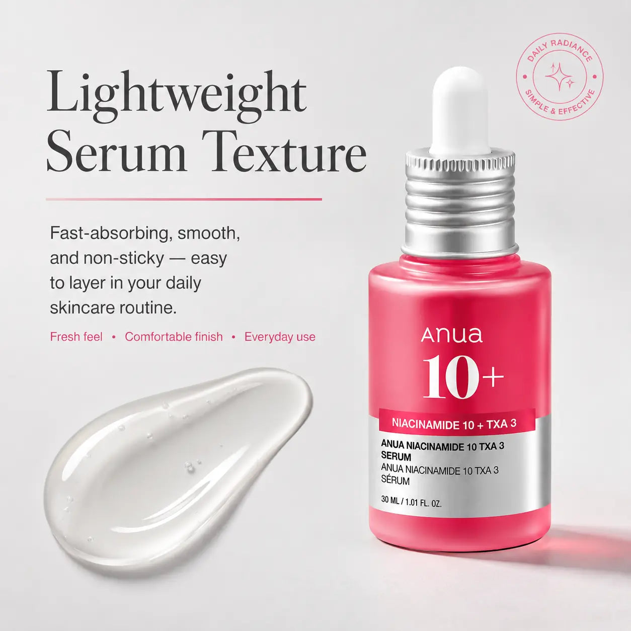 ANUA Niacinamide 10% + TXA 4% Dark Spot Correcting Serum 30ml