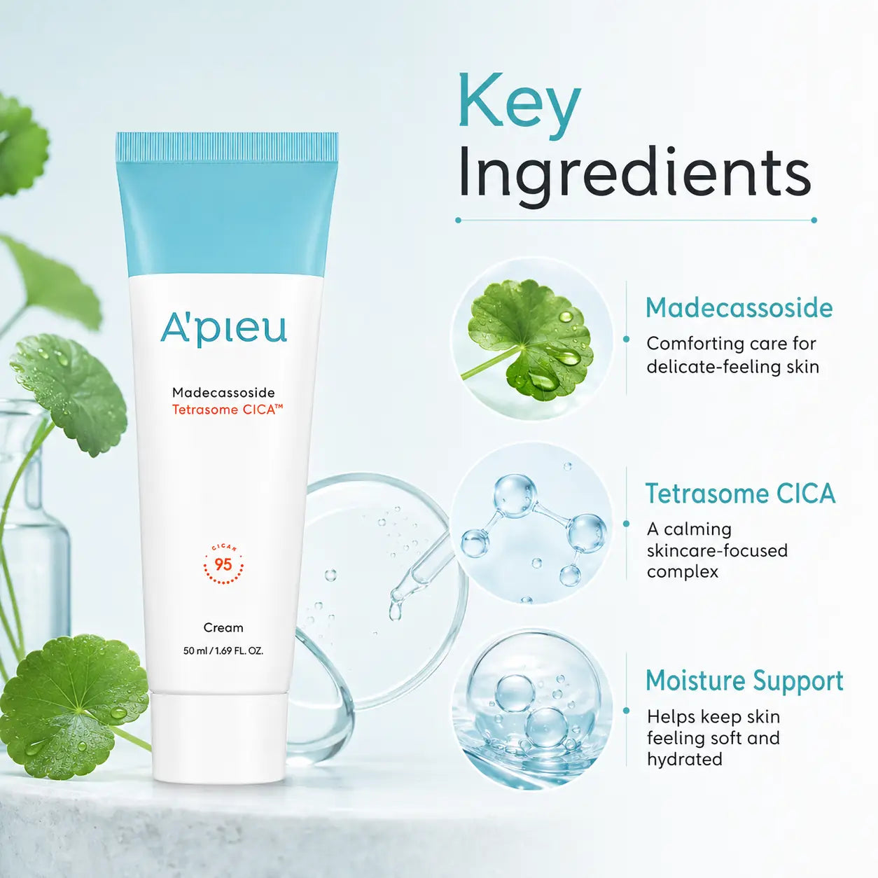 A'pieu Madecassoside Tetrasome Cica Cream 50ml