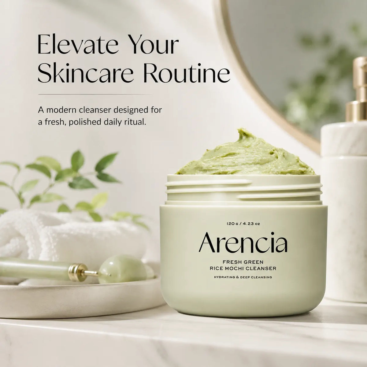 Arencia Fresh Green Rice Mochi Cleanser 120ml