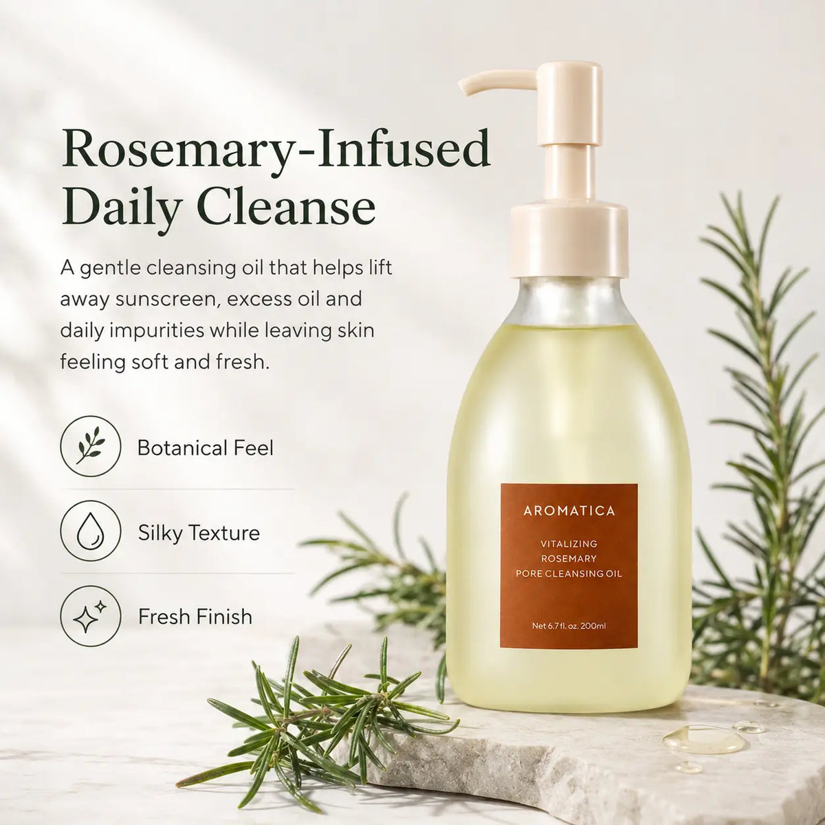 AROMATICA Vitalizing Rosemary Cleansing Oil 200ml