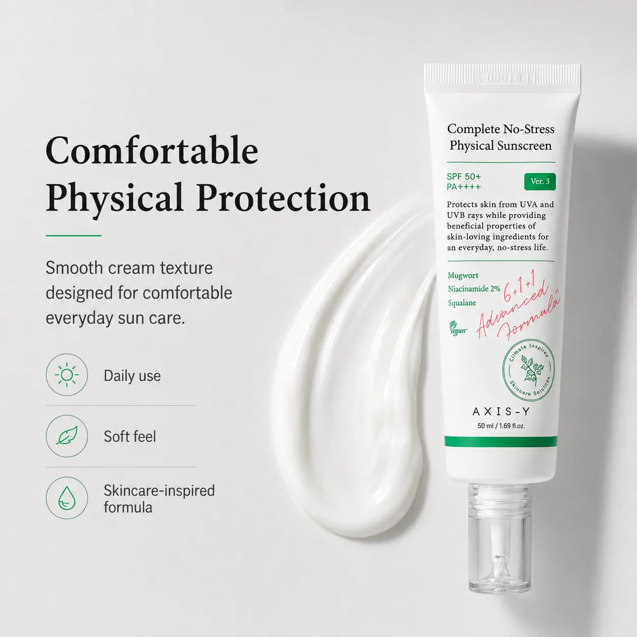 AXIS-Y Complete No Stress Physical Sunscreen 50ml