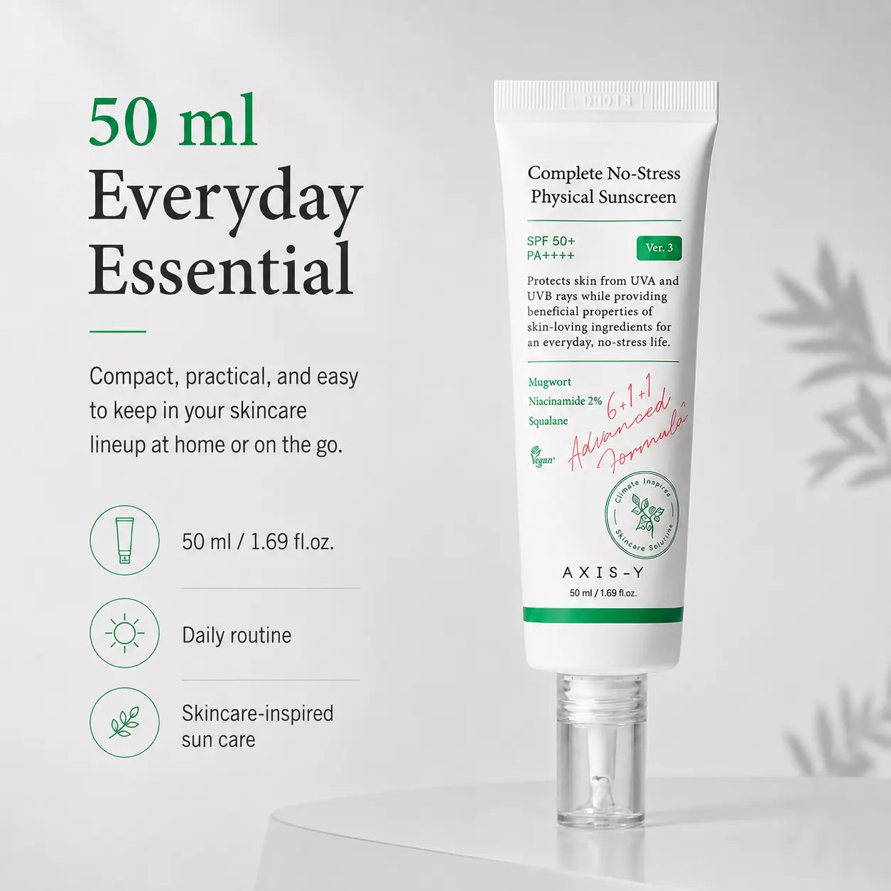 AXIS-Y Complete No Stress Physical Sunscreen 50ml