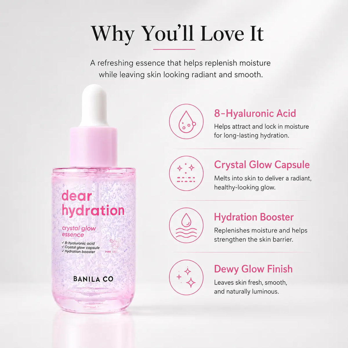 Banila Co Dear Hydration Crystal Glow Essence 50ml