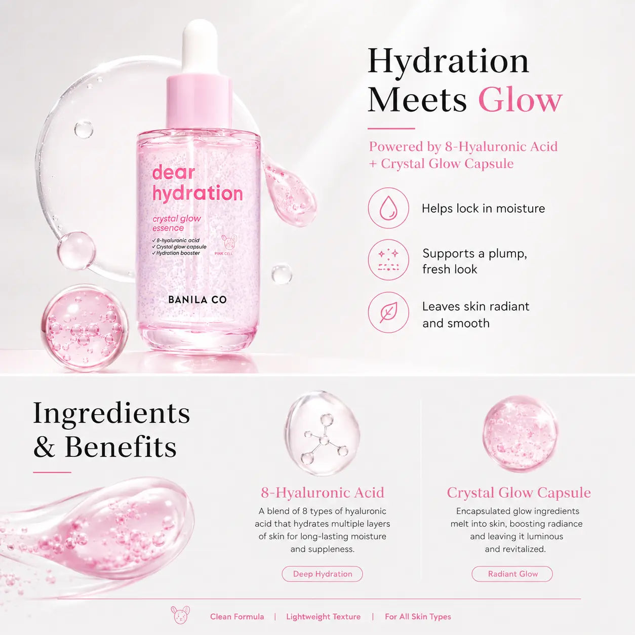 Banila Co Dear Hydration Crystal Glow Essence 50ml