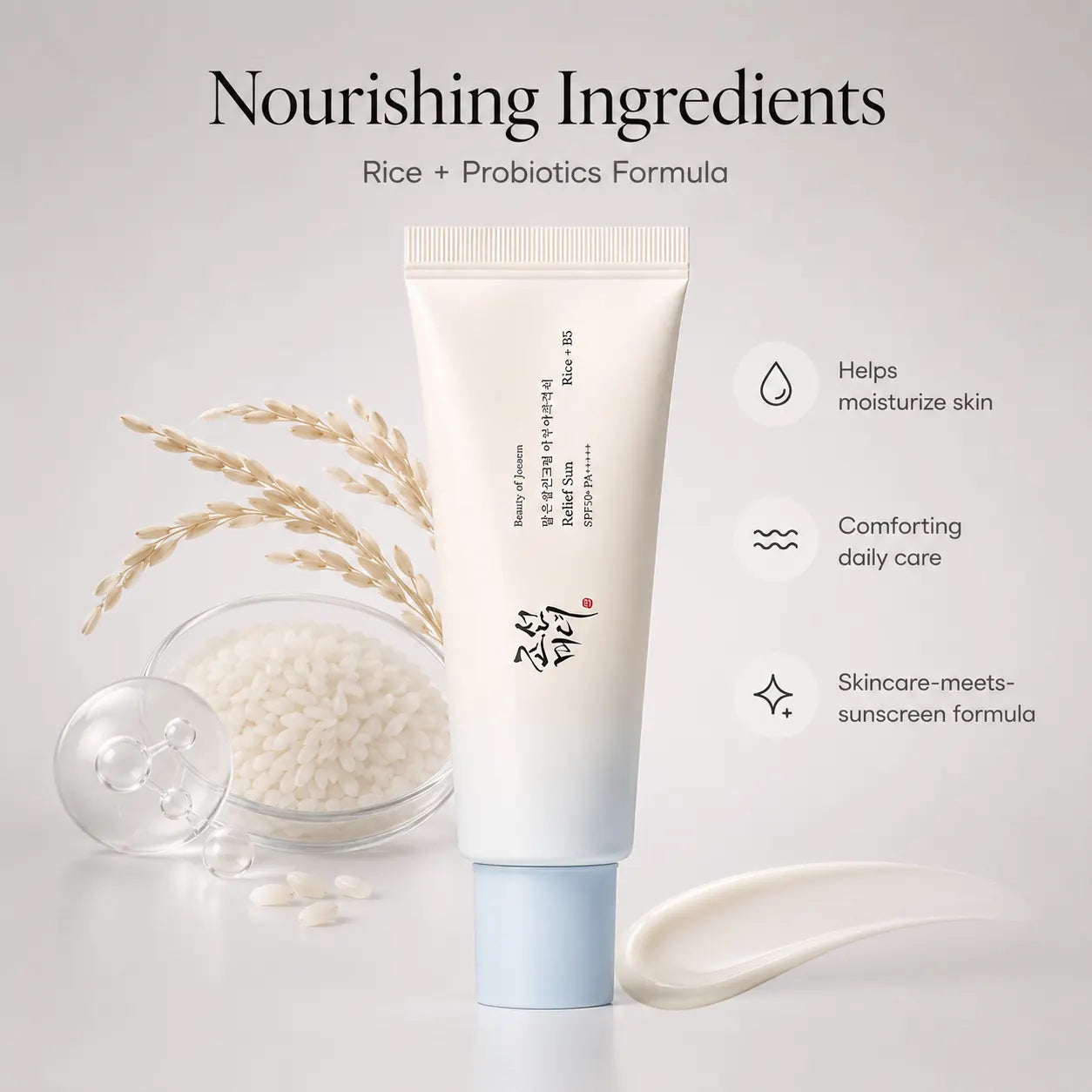 Beauty of Joseon comfort Sun Aqua Fresh Rice+B5 (SPF50+ PA++++) 50ml