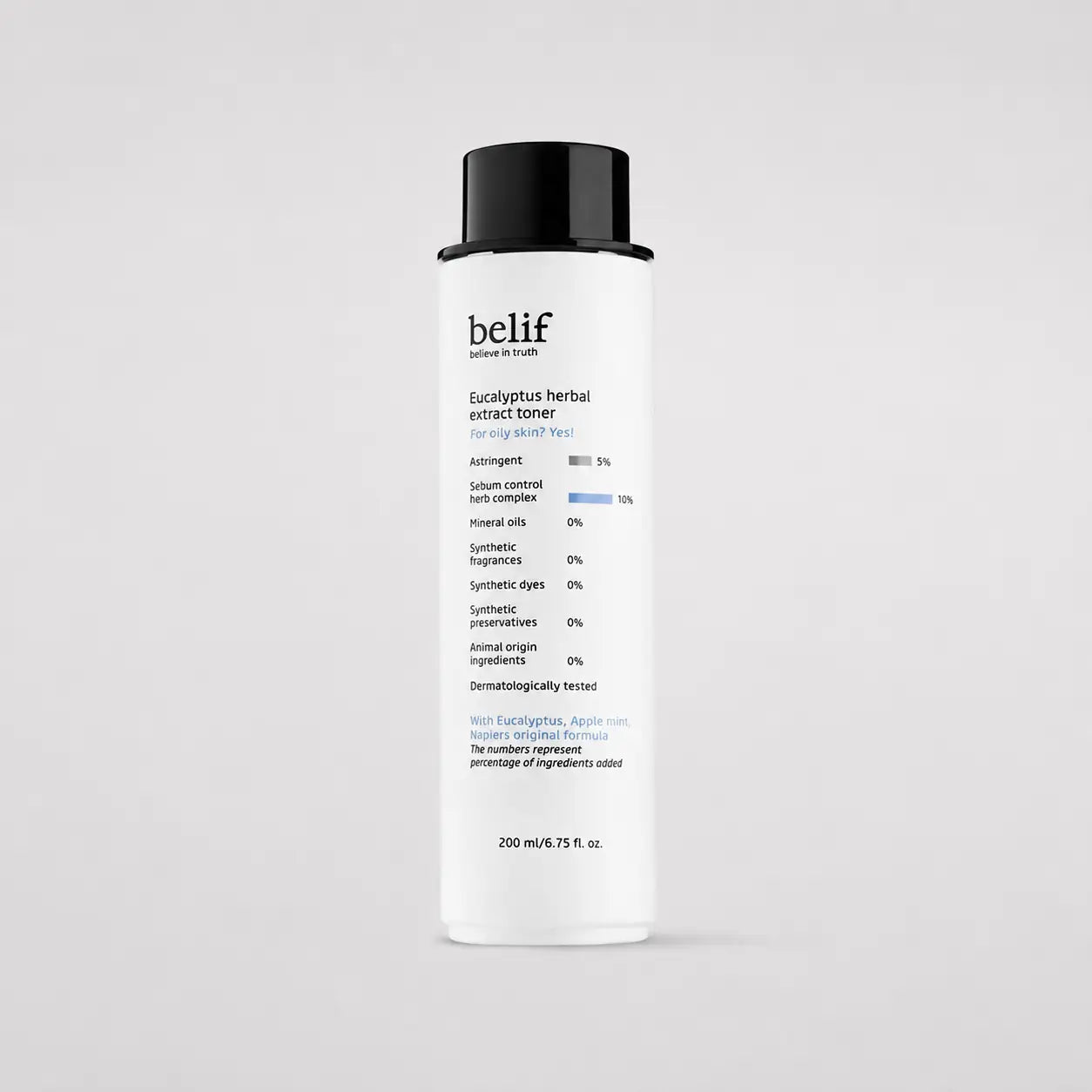 belif Eucalyptus Herbal Extract Toner 200ml bottle front view